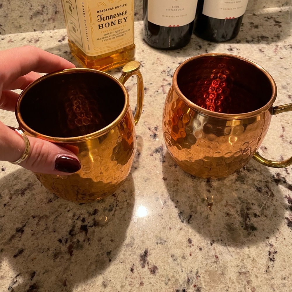 copper mugs